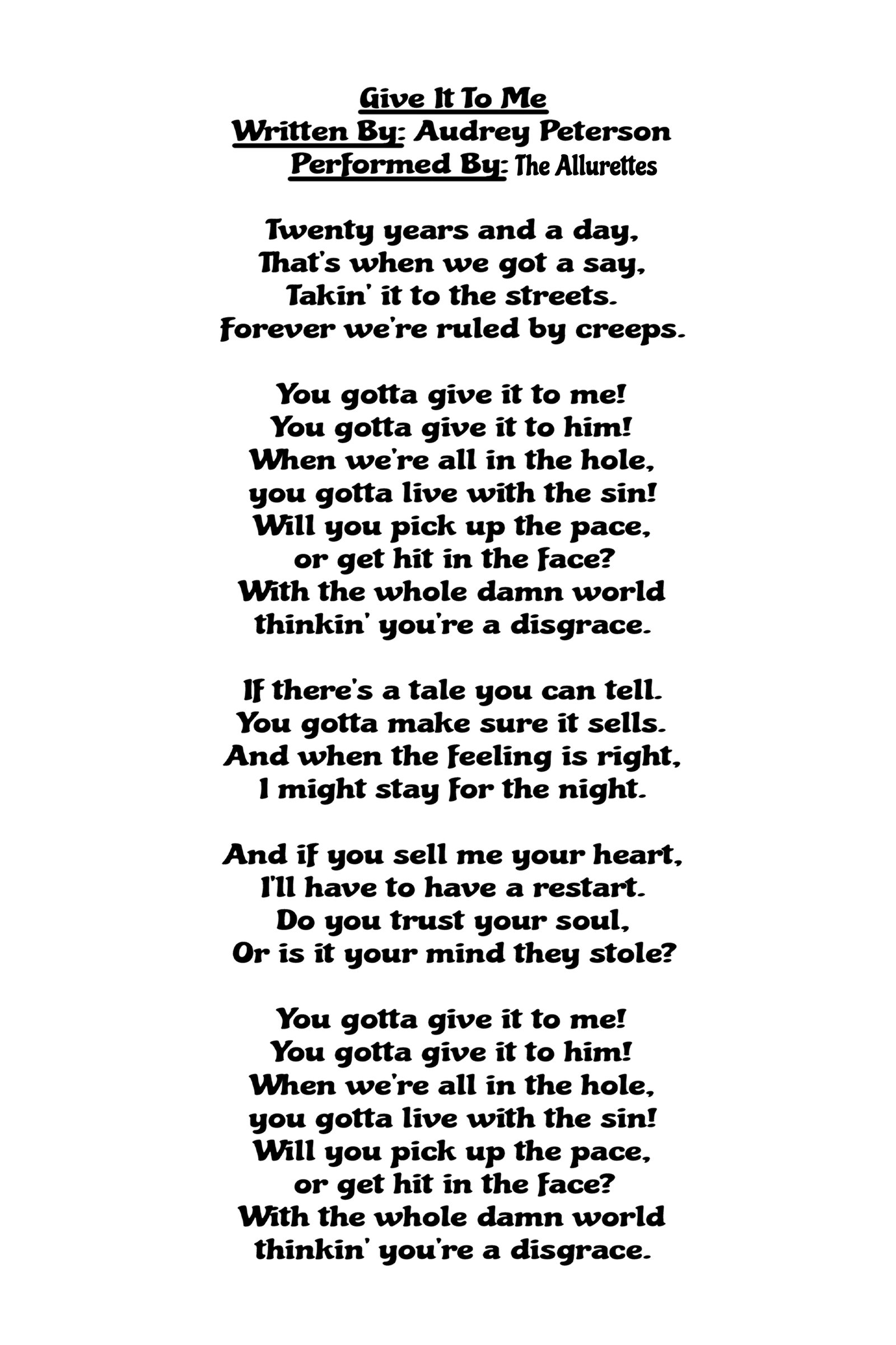 Audrey's Songbook — Page 2