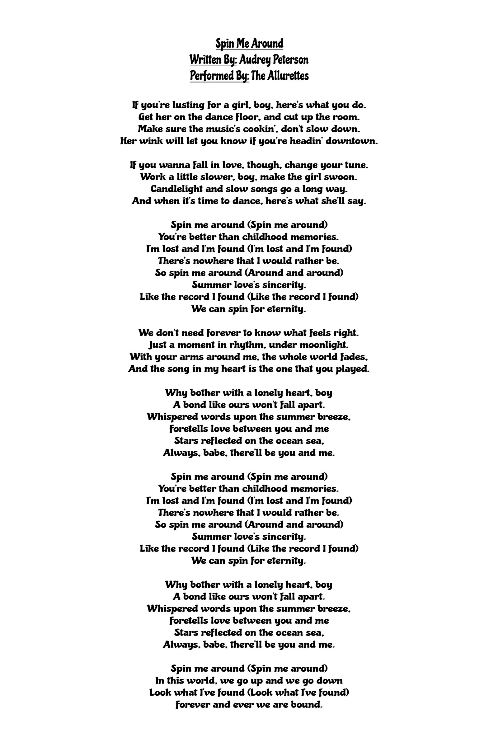 Audrey's Songbook — Page 4