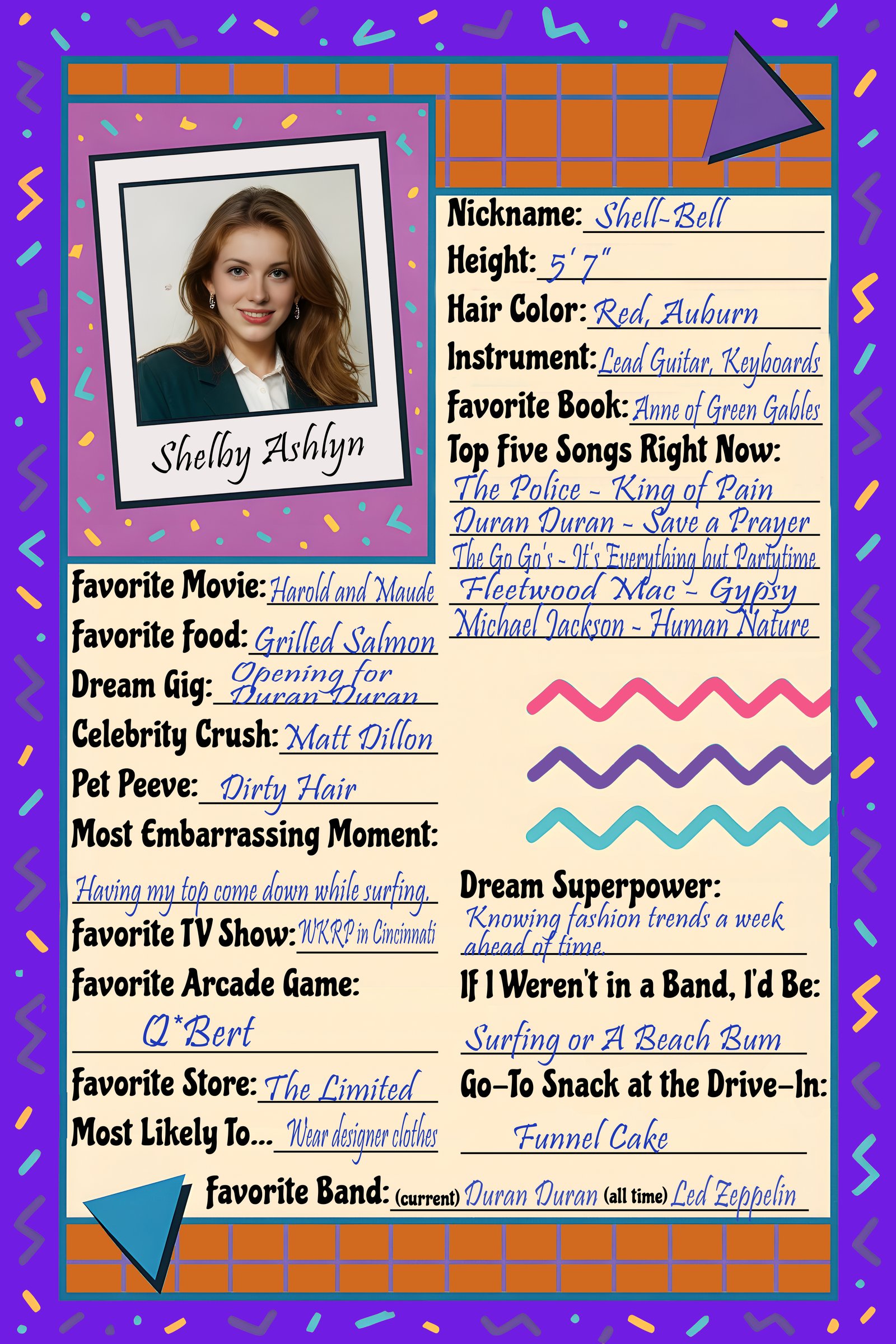 Shelby Ashlyn – The Allurettes profile sheet